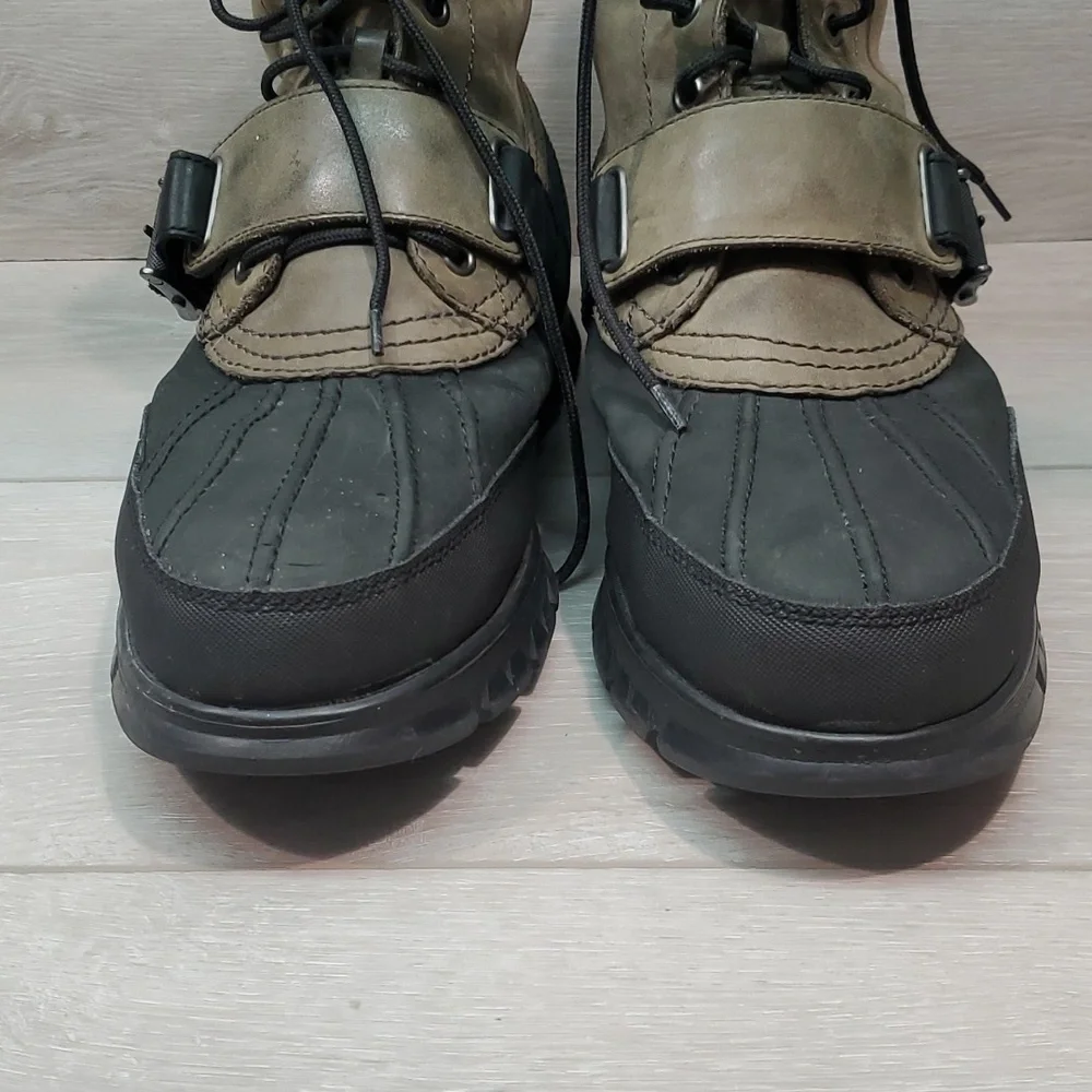Polo by Ralph Lauren Mens Varick Leather High Top military boots shoes sz 10.5D